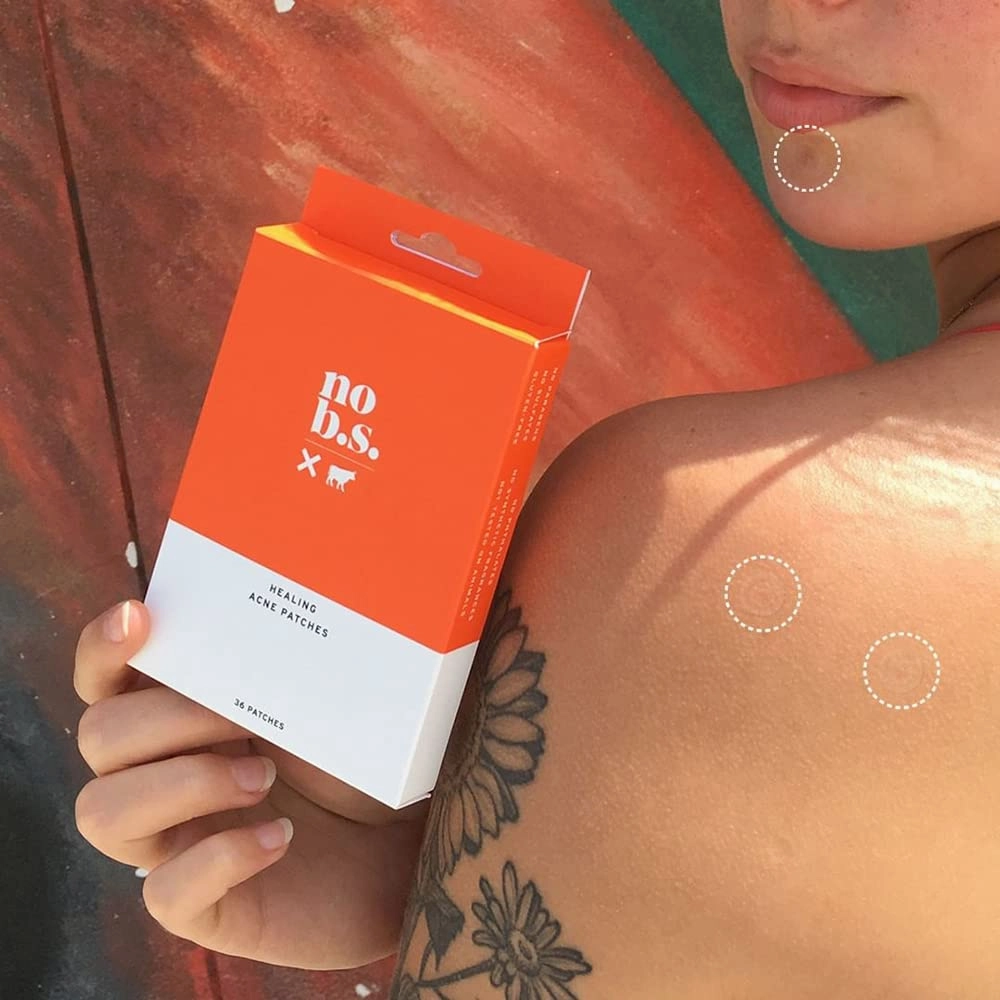 No Bad Stuff - Healing Acne Patches with Hydrocolloid, Waterproof, Invisible Pimple Patches, Wear Under Makeup & Sunscreen, Acne Skin Care for Women & Men, Spot Patches for Pimples, 72 CT