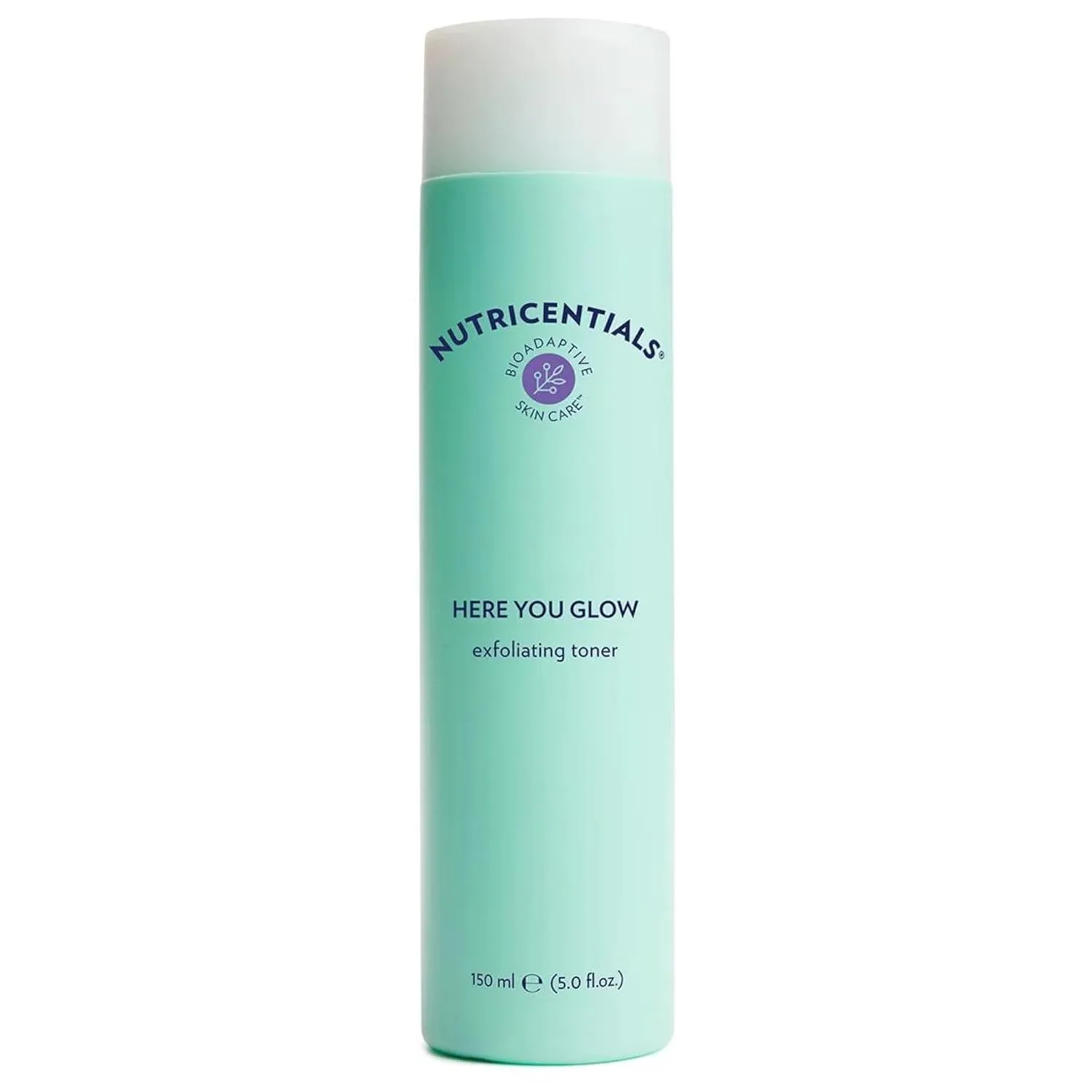 Nu Skin Here You Glow Face Exfoliator Toner | Toner for face with water, Salicylic Acid, Glycolic Acid & Hydroxy Acid Blend | Unclog Pores, Prevent Acne, Smooth & Hydrate your skin | 150 ml | 1 Pack