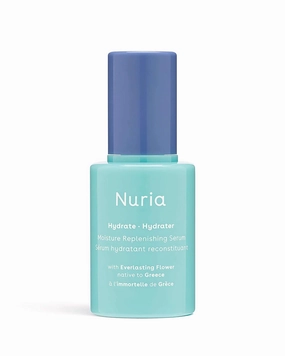 Nuria - Hydrate Moisture Replenishing Serum, Antioxidant Serum for All Skin Types, Skin Care Serum with Everlasting Flower Extract and Squalane Oil for Face, 25mL/0.8 fl oz