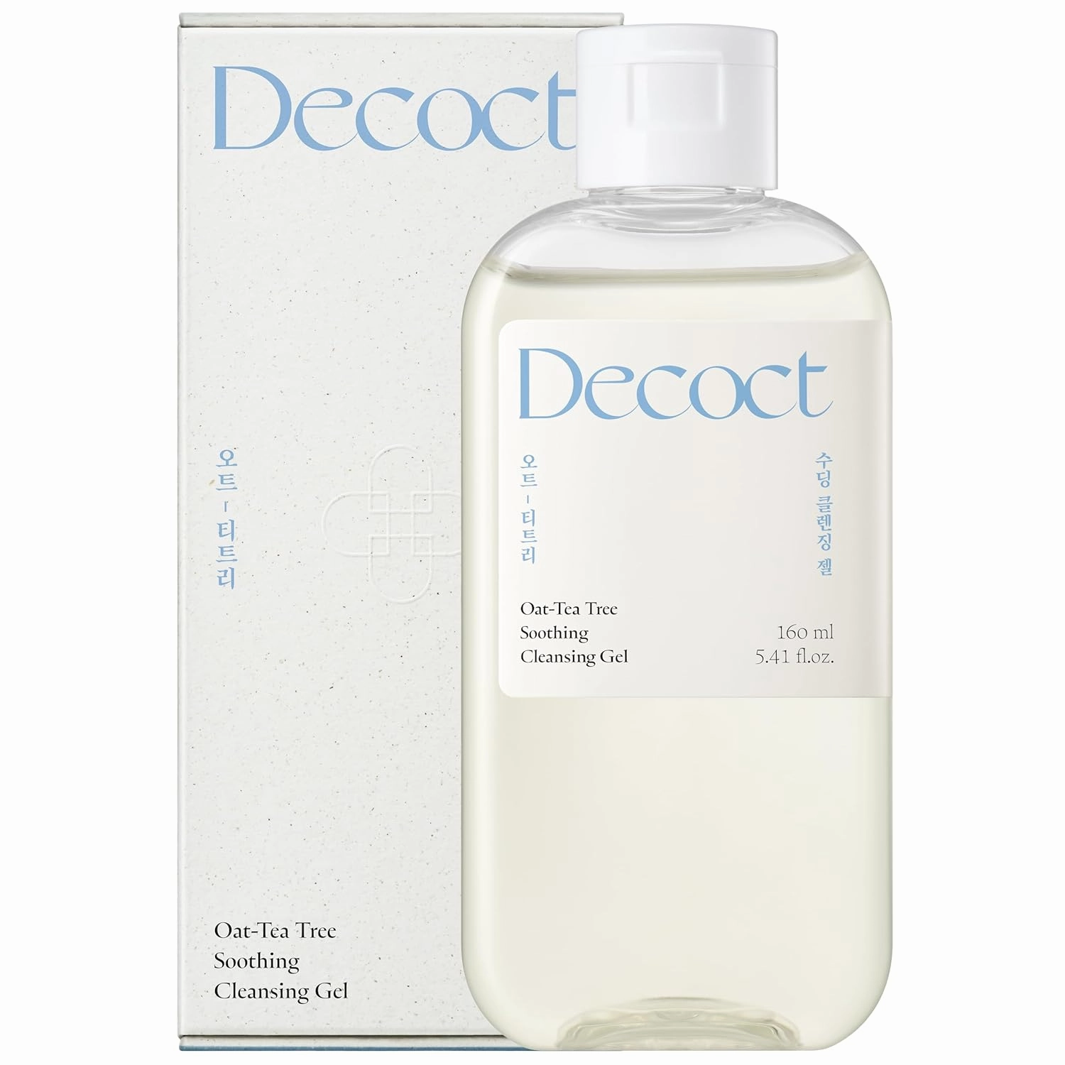 Oat-Tea Tree Soothing Cleansing Gel 160ml – Hydrating and Calming with 10% Oat Water & Tea Tree Oil for Sensitive Skin – Reduces Blemish, Controls Oil – Vegan Korean Skincare