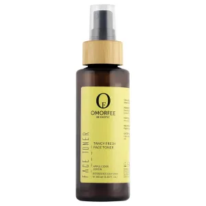 OMORFEE Organic Tangy Fresh Face Toner | Face Toner For Oily Skin | Apple Cider, Lemon Oil, Green Tea Extract, Aloe Vera, Tea Tree Oil | 100 ml / 3.38 Fl. Oz.