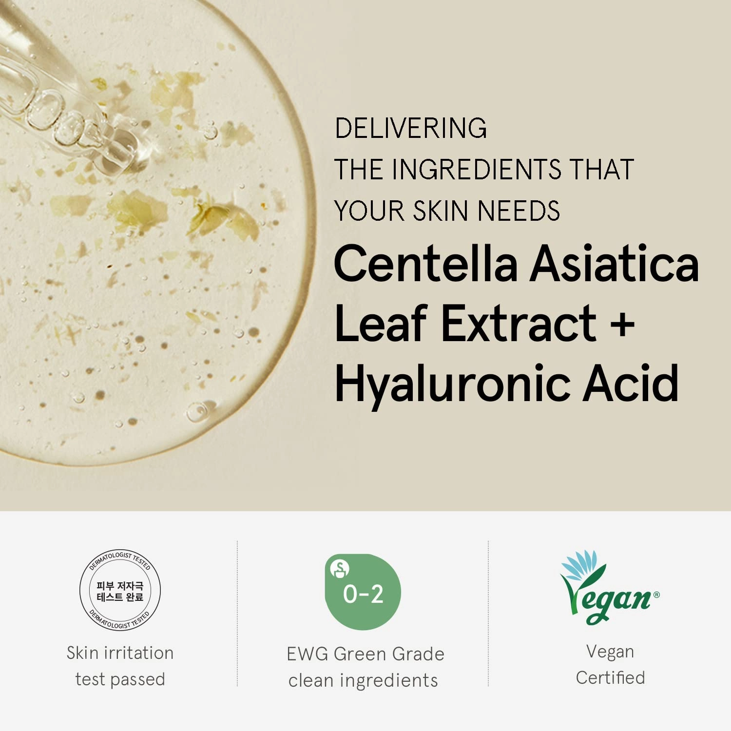ONE THING Centella Asiatica Serum 2.7 Fl Oz | CICA HA Hyaluronic Acid Hydrating Soothing Ampoule for Oily Acne Prone Sensitive Irritated Facial Skin, Barrier Repair Fine Lines | Vegan Korean SkinCare