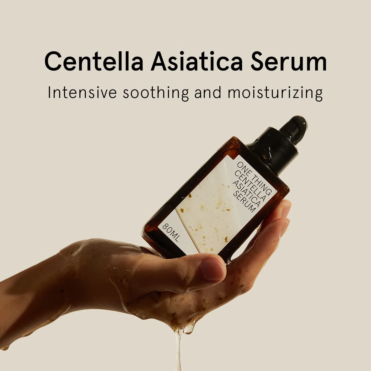 ONE THING Centella Asiatica Serum 2.7 Fl Oz | CICA HA Hyaluronic Acid Hydrating Soothing Ampoule for Oily Acne Prone Sensitive Irritated Facial Skin, Barrier Repair Fine Lines | Vegan Korean SkinCare