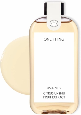 ONE THING Citrus Unshiu Fruit Toner (Tangerine Extract) 5.07 Fl Oz | Hydrating Revitalizing Facial Extract, Uneven Dull Skin, Vitamin C | Acne Scars Dark Spots Pigmentation | Vegan Korean Skin Care