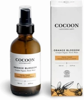 Orange Blossom Facial Toner, Ecocert Cosmos Organic, Balance Oil Levels, Oily/Combination Skin, Calm   Cool, Orange Blossom (Neroli) Water, 3.3 fl oz