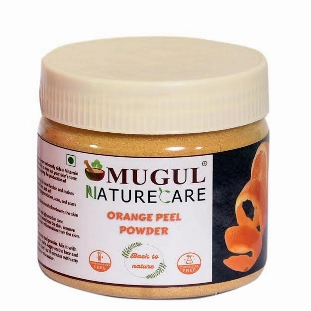 Orange Peel Powder Face Pack | For Oil Control, Acne & Pimples, Glowing Skin, Skin whitening, Scars, Boosten Collagen, Natural Skin cleanse with Vitamin C, 100 gm