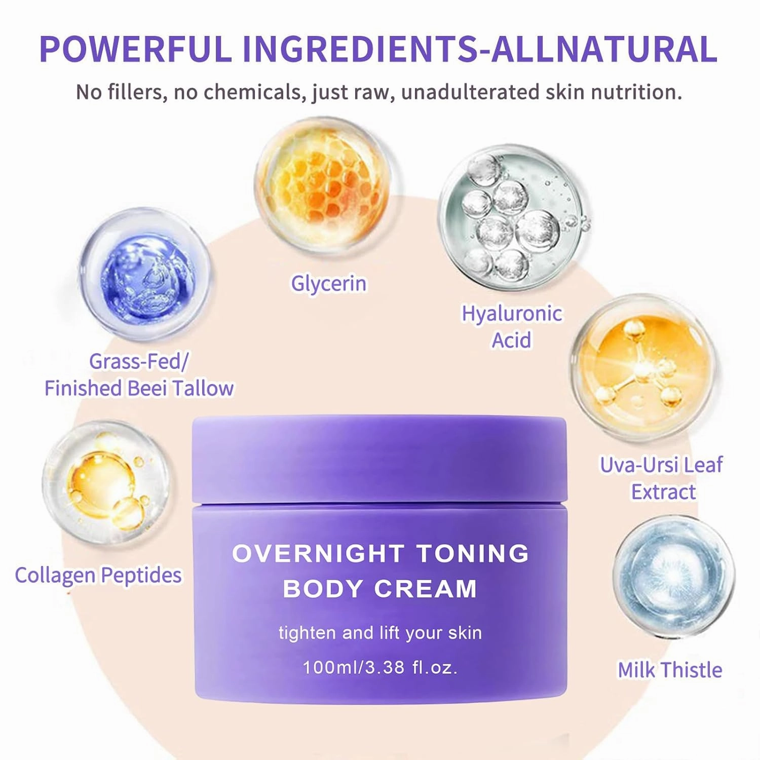 Overnight Toning Whip Body Cream 4PCS Overnight Toning Body Dream Whip Firming That Works While You Sleep Firming Cream for Women Smooth Skin Tightening Lotions for Skin Sagging