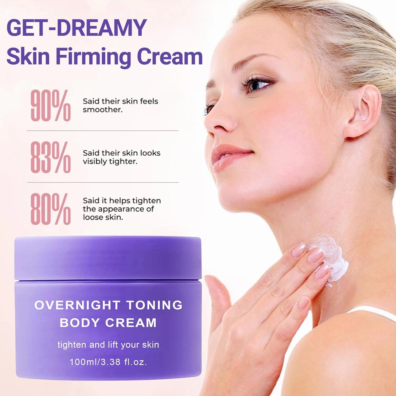Overnight Toning Whip Body Cream 4PCS Overnight Toning Body Dream Whip Firming That Works While You Sleep Firming Cream for Women Smooth Skin Tightening Lotions for Skin Sagging