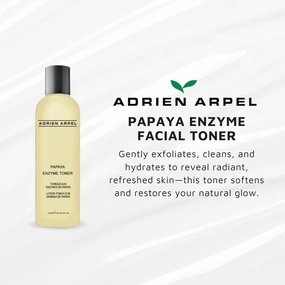 Papaya Enzyme Facial Toner by Adrien Arpel, Exfoliates Dead Skin Cells, Cleans, Softens and Restores Glow, Hydrating Toner for Face