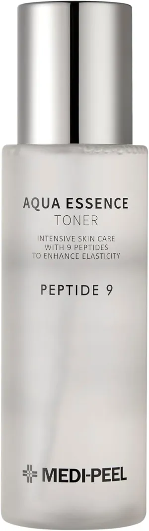 Peptide 9 Aqua Essence Toner 250ml, Facial Toner for Elasticity, Moisturizing Toner, Collagen Firming, Anti-Aging, Glow Skin, Collagen, Hyaluronic Acid, Korean Skincare, for All Skin Types