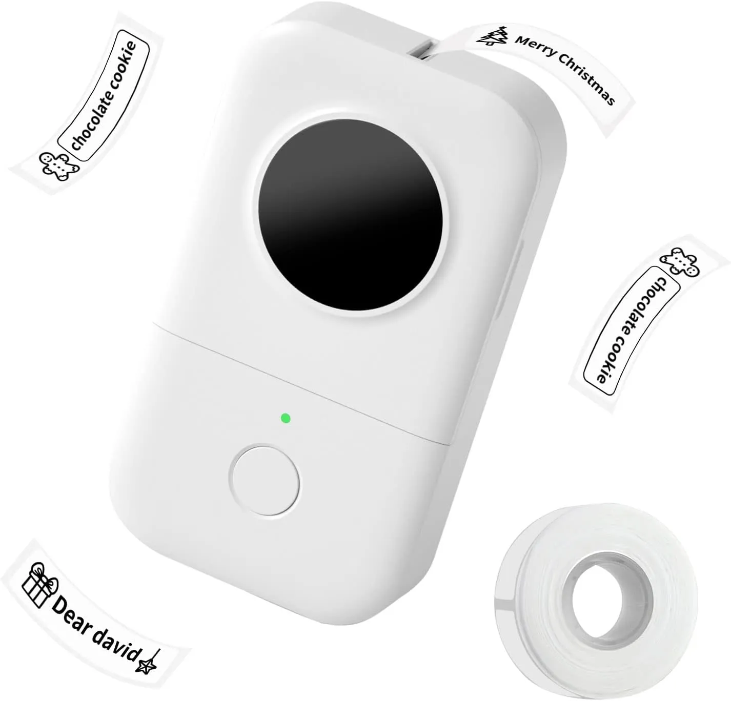 Phomemo Label Maker- D30 Mini Label Makers Machine with Tape, Bluetooth Portable Label Printer, Small Label Maker for Kitchen, School, Small Business, Easy to Use