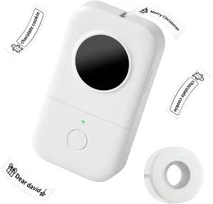 Phomemo Label Maker- D30 Mini Label Makers Machine with Tape, Bluetooth Portable Label Printer, Small Label Maker for Kitchen, School, Small Business, Easy to Use