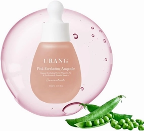 Pink Everlasting Ampoule | Organic Moisturizer Supports Elasticity & Vibrancy for Dull Skin | Natural Vegan Skincare for Women, Men |1.18 Fl oz
