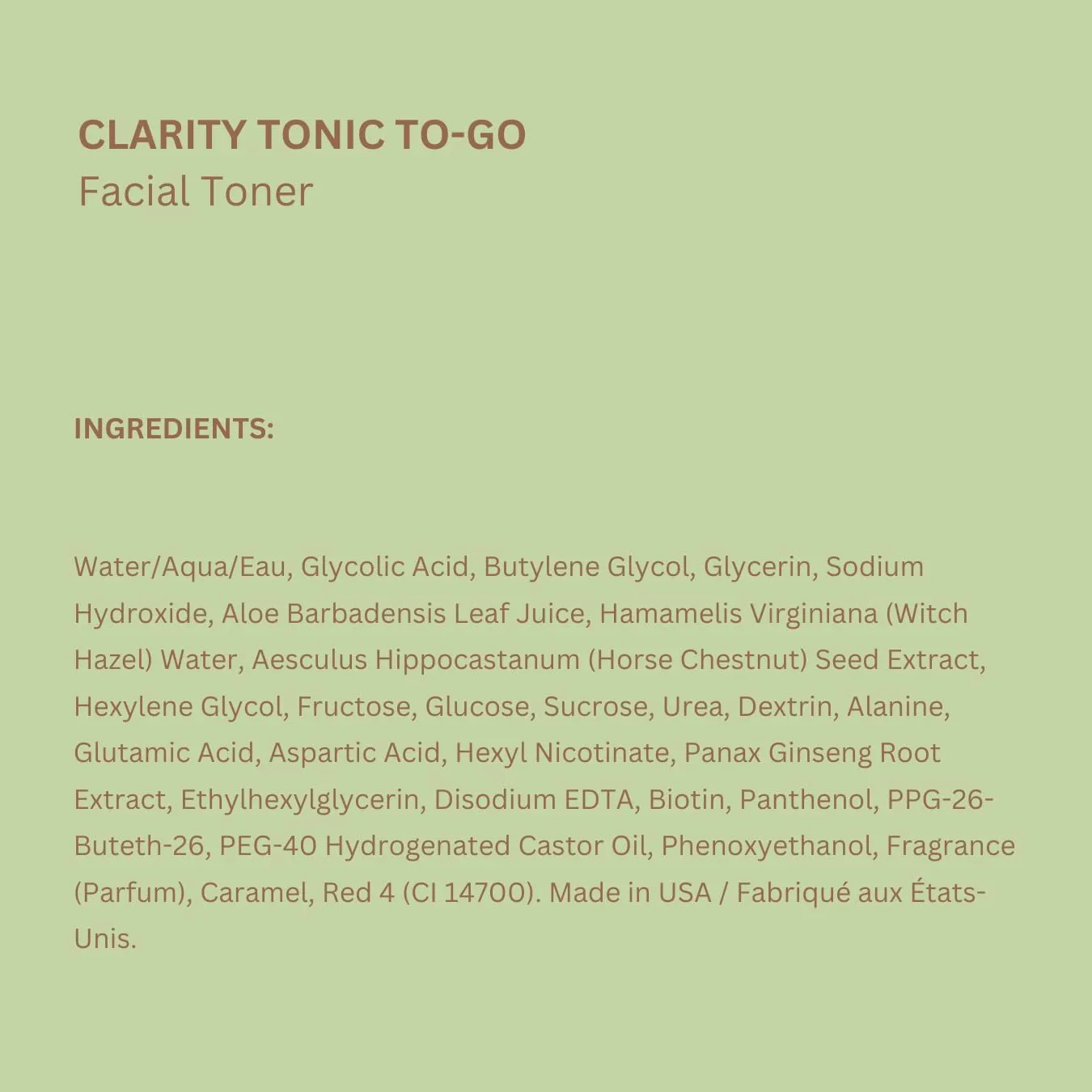 Pixi Clarity Tonic to-Go, Exfoliating & Clarifying g Pads, Infused with Salicylic Acid for Clearer Skin, Alcohol-Free Daily Purifying Toner On The Go, 60 Pads