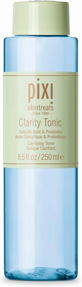Pixi Beauty Clarity Tonic, AHA & BHA Toner | Minimize Pores, Promote A Clearer, Healthier Complexion, 250 ml