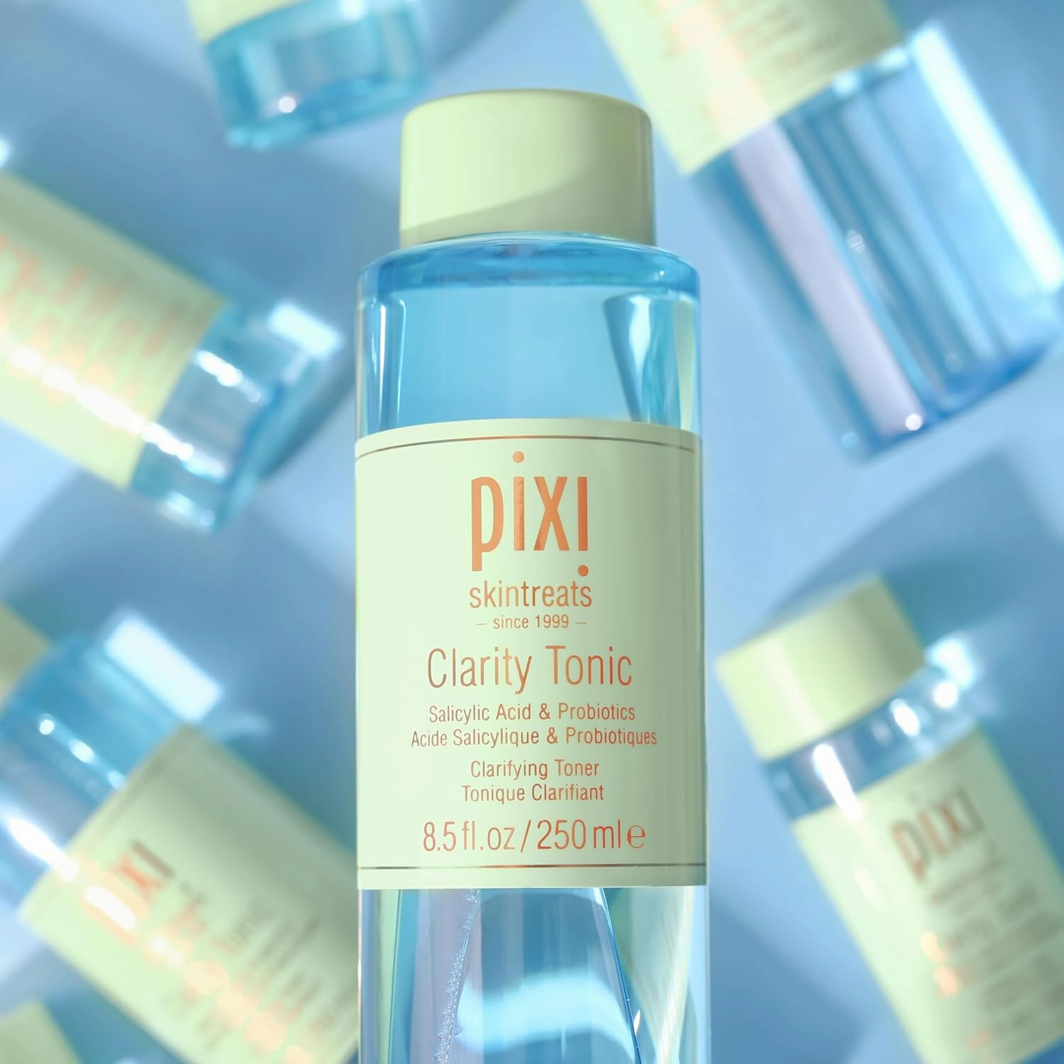 Pixi Beauty Clarity Tonic, AHA & BHA Toner | Minimize Pores, Promote A Clearer, Healthier Complexion, 250 ml