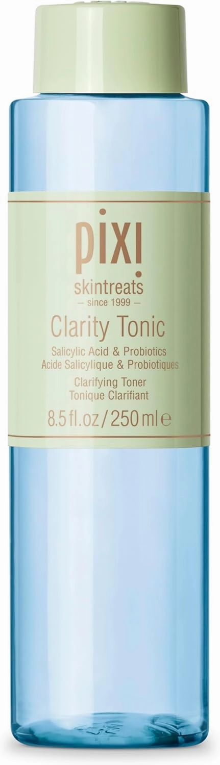 Pixi Beauty Clarity Tonic, AHA & BHA Toner | Minimize Pores, Promote A Clearer, Healthier Complexion, 250 ml