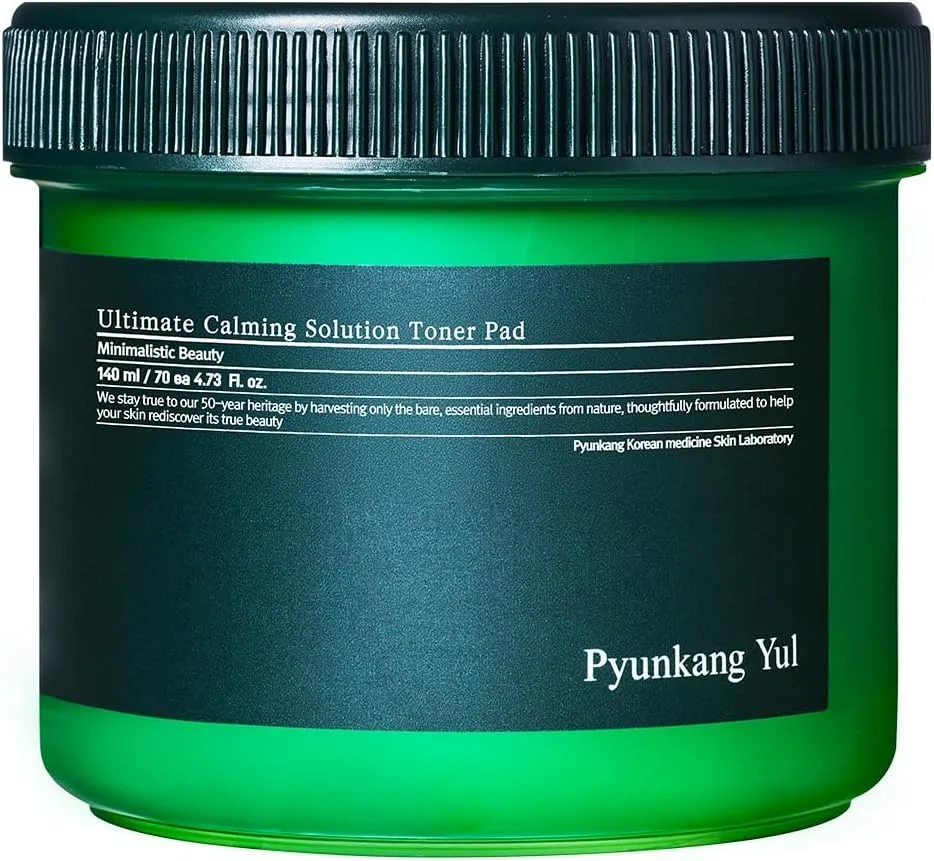 [PKY] Pyunkang Yul Ultimate Calming Solution Toner Pad for Sensitive Skin with Patented Ingredients, Intensely Calms & Soothes Rednes with CICA & Tea Tree, Korean Skincare (70 Pads)