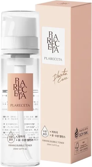 Placenta Firming Bubble Toner, Calming Skin, Refreshing, Hydrating, Purifying, Wrinkle Improvement, Oil Water Balance, 5.07 Fl Oz