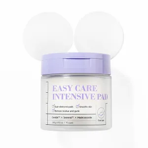 PONGDANG Easy Care Intensive Pad 70 sheets | Facial Toner Pads for Exfoliating Dead Skins & Soothing & Deep Hydration | Dual-sided Vegan Sheets | No Irritation