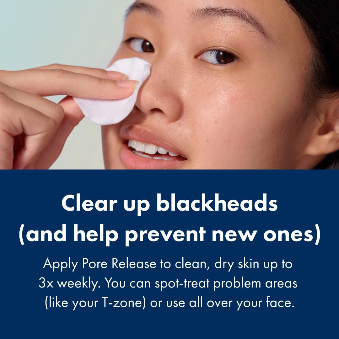 Pore Release Blackhead Clearing Solution - Exfoliating Toner Featuring BHA, PHA, AHA and 2% Salicylic Acid (100 Ml)