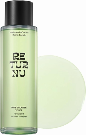 PoreShooter Toner, Toner for Oily Skin and Blackheads with Persimmon Leaf, Natural BHA & Triple Hyaluronic Acid, Exfoliates & Minimizes Pores, Vegan Korean Skincare (150ml / 5.07 fl. oz)