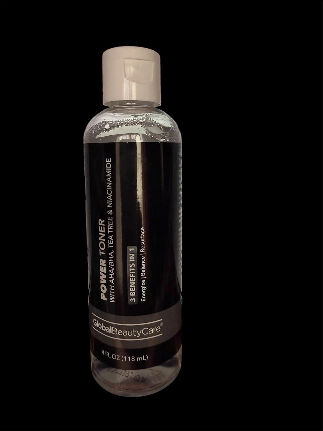 Power Toner with AHA, BHA, Tea Tree & Niacinamide, 3-in-1 Skin Benefits, 4 FL OZ, Alcohol-Free