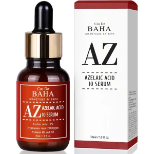 Premium Azelaic Acid 10% Facial Serum - Advanced Formula with Niacinamide, Panthenol & Hyaluronic Acid - Professional Strength for Pores, Uneven Skin Tone & Texture - 5 Plant Extracts, 1 Fl Oz (30ml)