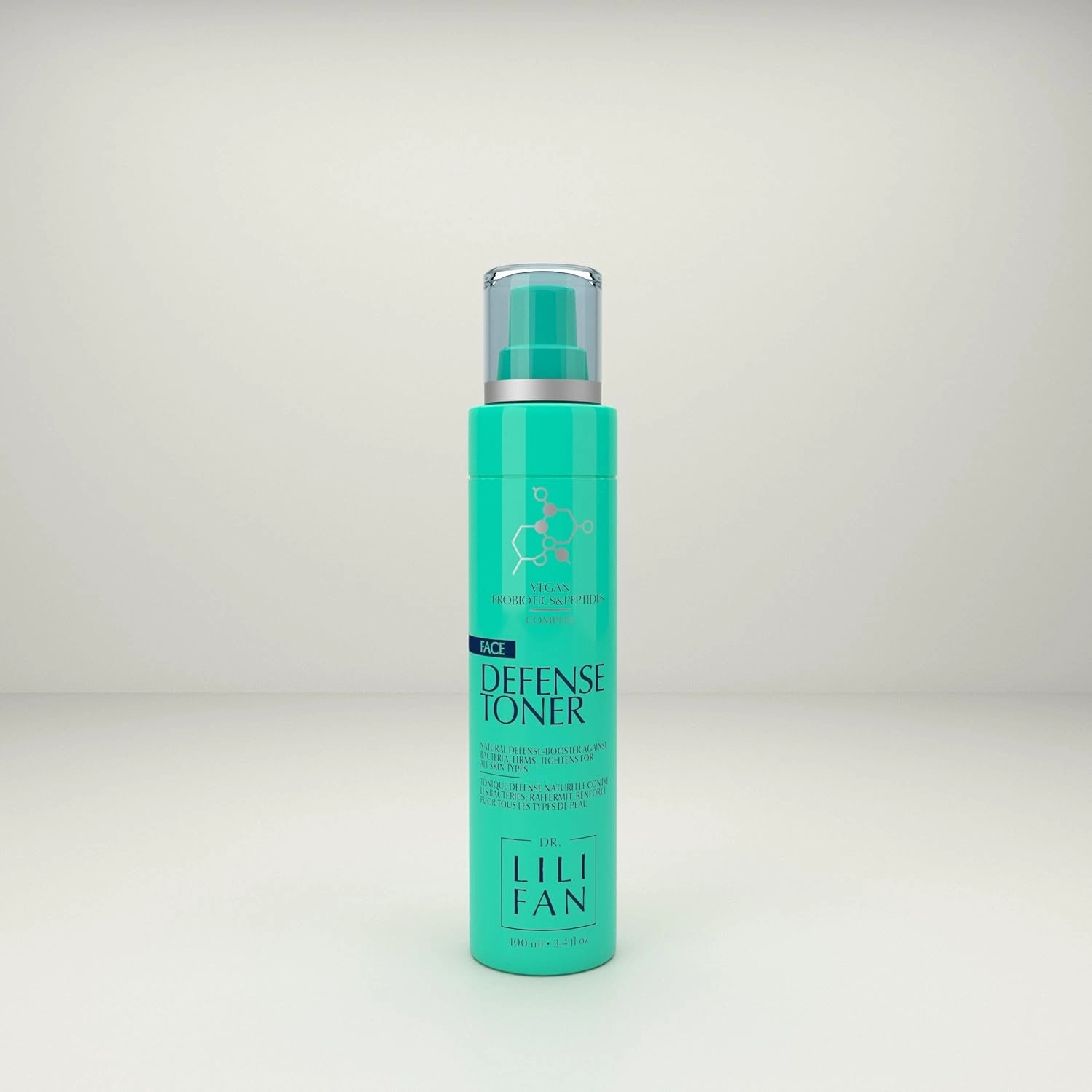 Probiotic Defense Toner. Delivers a Refreshed and Glowing Complexion. Restores Skin's Balance. Fights Signs of Aging. Leaves Skin Feeling Revitalized. 3.4 fl oz