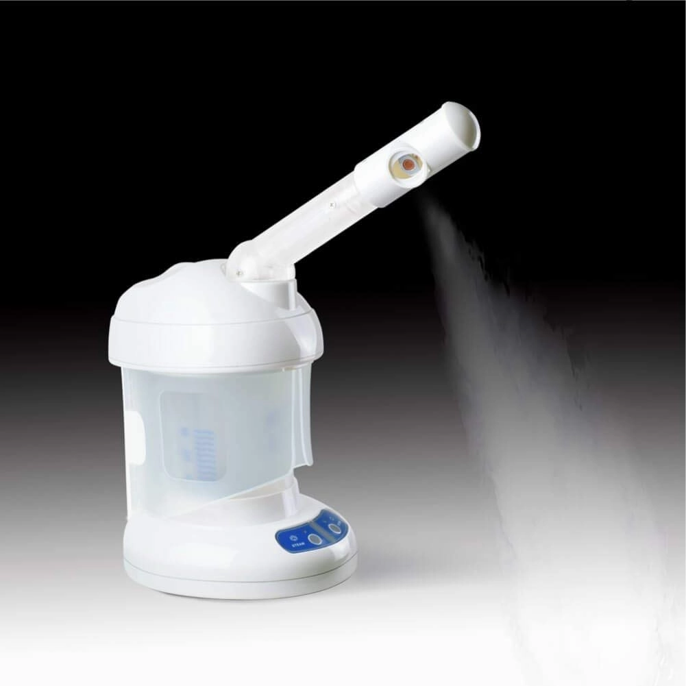 Professional Facial Steamer Ozone Mini Spa Face Steamer Design For Personal Care Use At Home or Salon, White (BB-09)