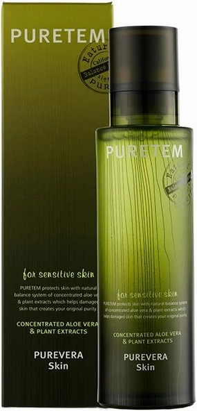 Puretem Purevera Facial Skin Toner (100% Organic Aloe Vera) 130ml