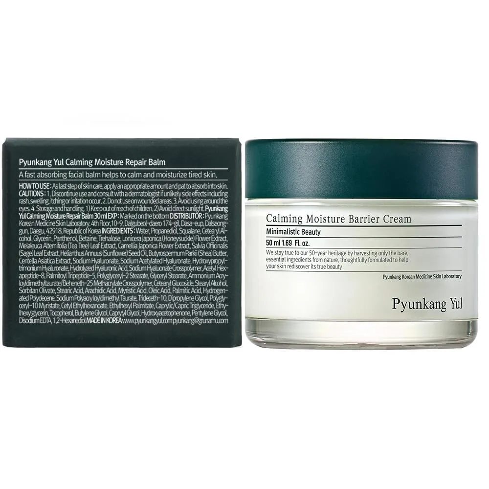 Pyunkang Yul [PKY Calming Moisture Repair Balm Instantly Calms Sensitive Skin, Face Moisturizer with Deep and Rich Nourishment, Vegan, Korean Skincare (1.01 Fl.Oz, 30ml)