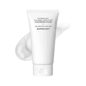 RAWQUEST- Echinacea Calming Daily Face Wash Deep Cleansing Gel, Makeup Removal, Hydration, Soothing & Skin Barrier Care | Hypoallergenic Korean SkinCare for Dry & Sensitive Skin 5.07 fl oz / 150ml
