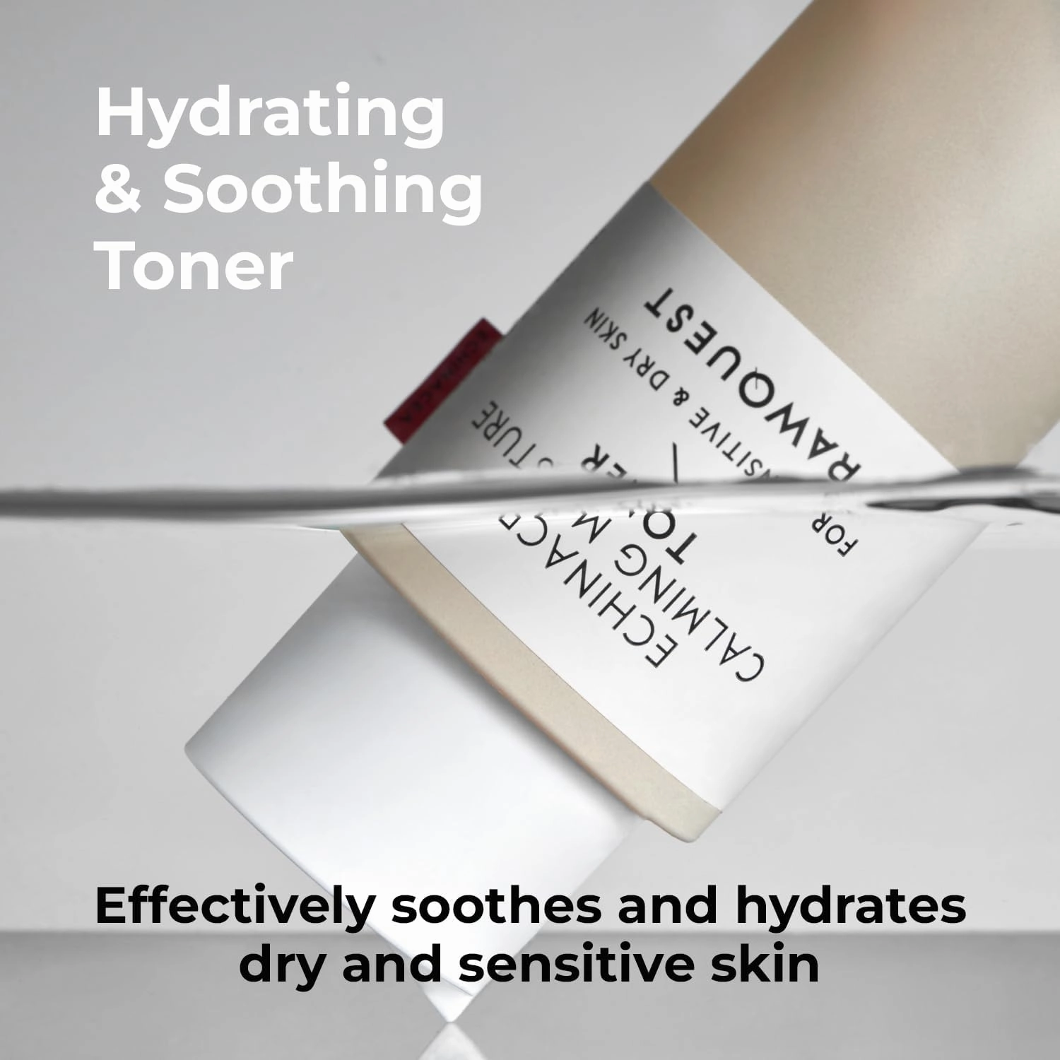 RAWQUEST- Echinacea Korean Toner for Face for Deep Hydration, Instant Moisture, Soothing, Anti-Aging & Dermatologist Tested w/Hyaluronic Acid & Niacinamide | Korean Skin Care for Dry & Sensitive Skin