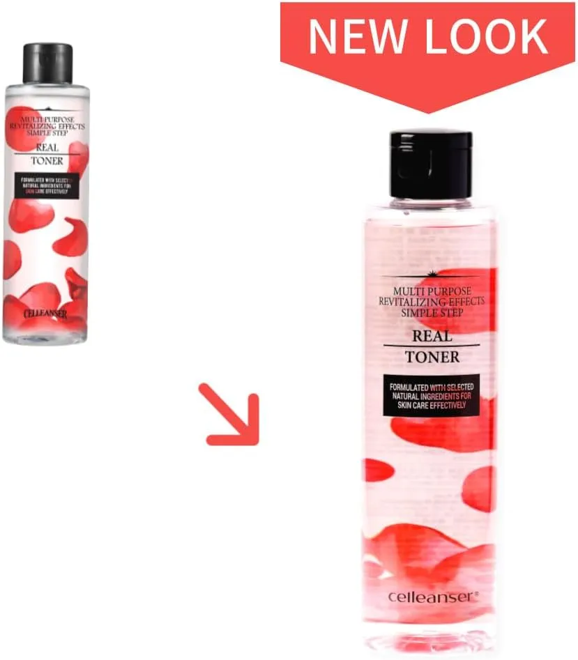 Real Toner-Facial Toner with Rose Extract for Soothing, Balancing and Hydrating Skin, Alcohol-Free, Vegan, 6.76 oz