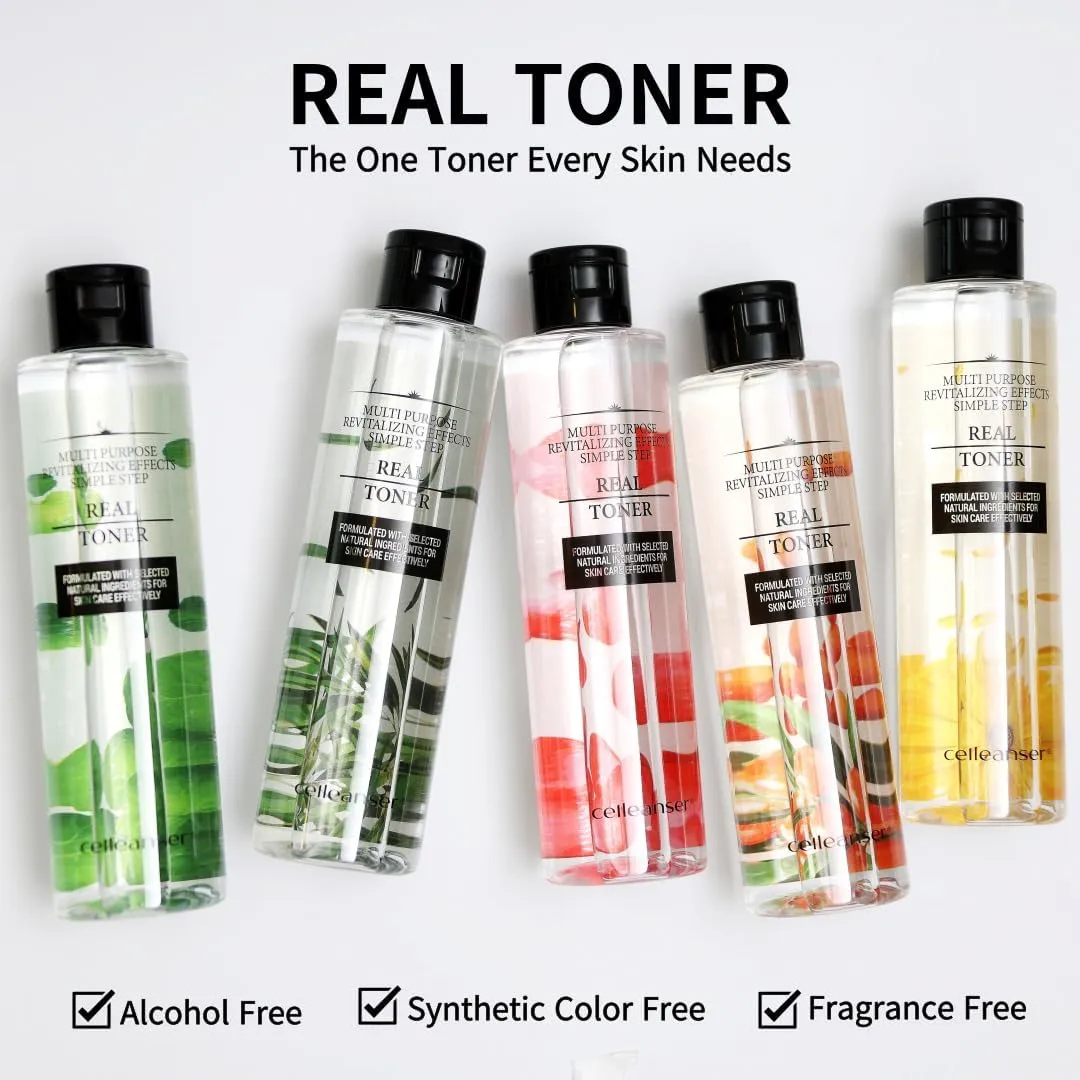 Real Toner-Facial Toner with Rose Extract for Soothing, Balancing and Hydrating Skin, Alcohol-Free, Vegan, 6.76 oz