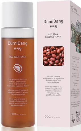 Red Bean Essence Toner - Korean Traditional Vegan Skincare Formula, Anti-Aging & Nourishing with Fermented Red Bean Extract, 200mL | 6.75 fl. oz