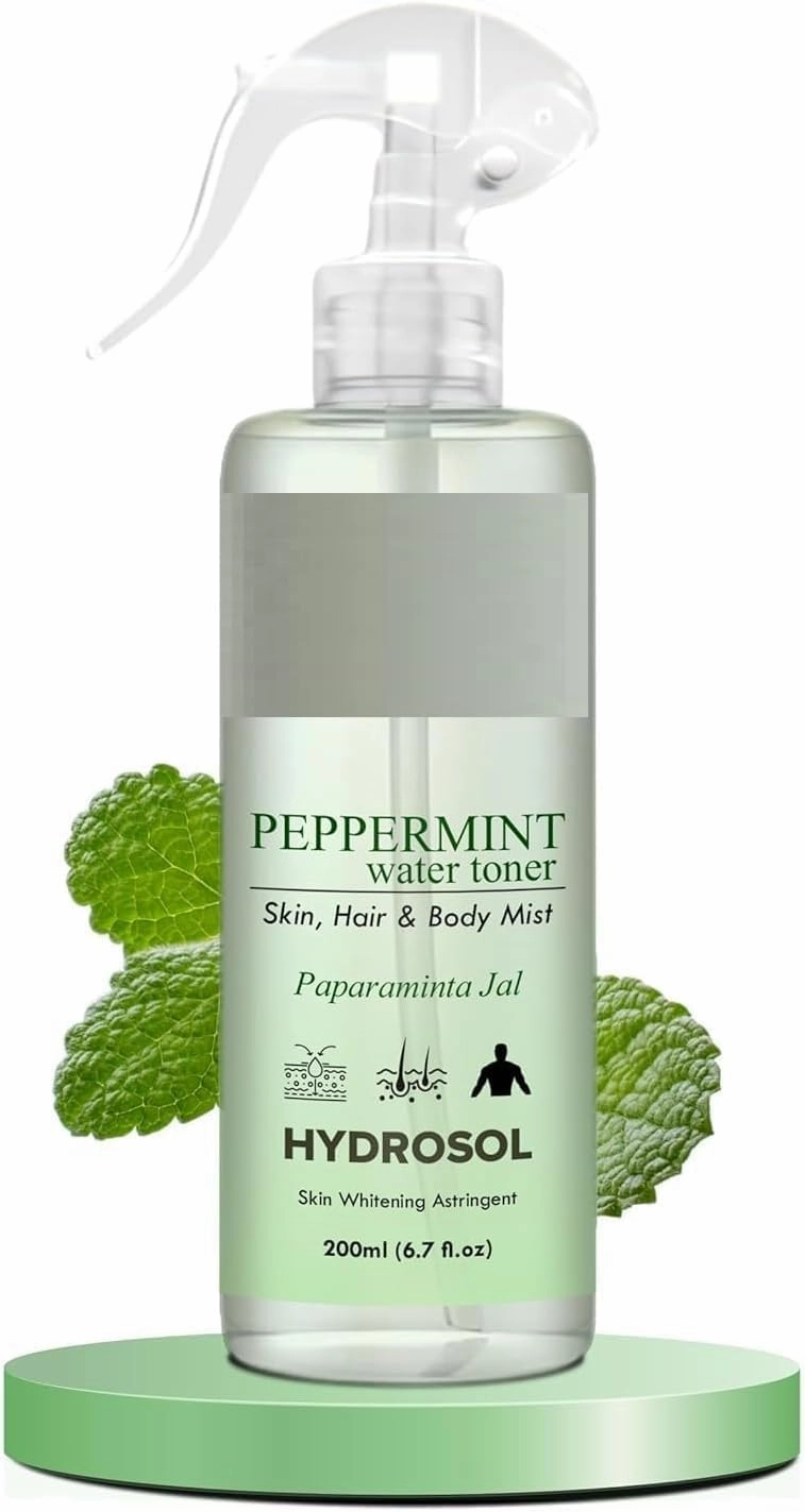 Refreshing Peppermint Water/Toner/Mist/Hydrosol Balances & Revitalizes 200ml