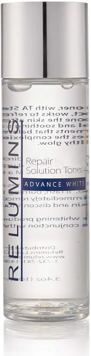 Relumins Advance White Intensive Repair Solution – Clarifying Toner for Face, Gentle Exfoliating Astringent, Professional-Grade Skincare for Smooth, Even-Looking Skin – 100ml