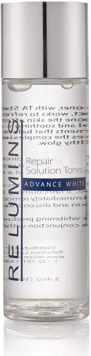 Relumins Advance White Intensive Repair Solution – Clarifying Toner for Face, Gentle Exfoliating Astringent, Professional-Grade Skincare for Smooth, Even-Looking Skin – 100ml