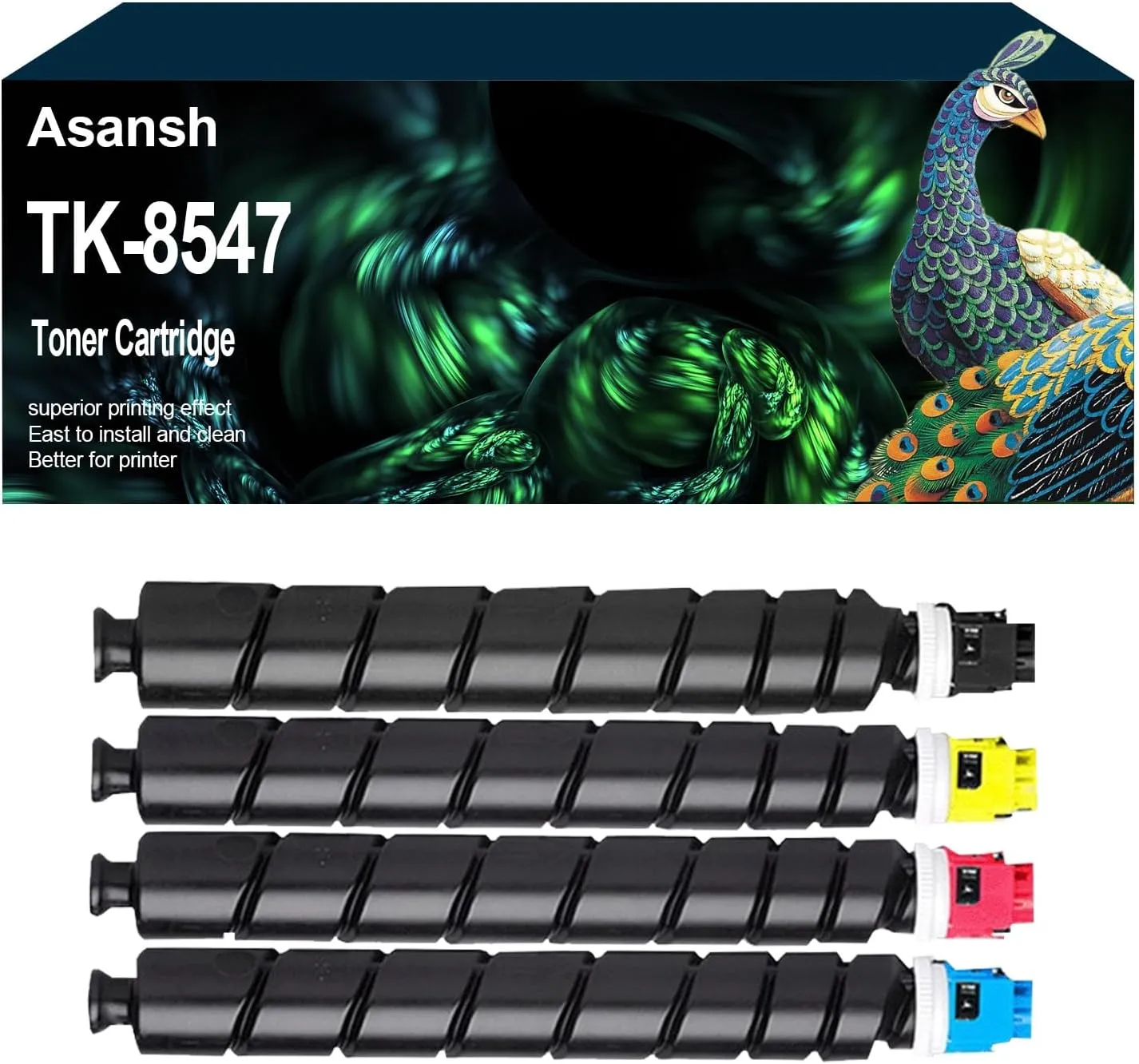 Remanufactured 4PK TK-8547 TK8547 TK-8547K TK-8547C TK-8547M TK-8547Y Toner Cartridge Use with TASKalfa 4054ci 5054ci Printer