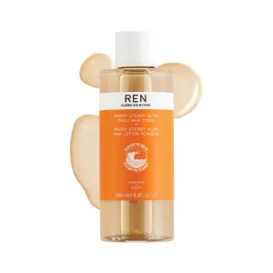 REN Clean Skincare Glow Tonic - Cruelty Free & Vegan Pore Reducing Toner with Resurfacing AHAs & BHAs - for Daily Facial Brightening, Exfoliate, Hydrate & Even Skin Tone