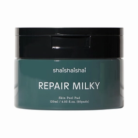 REPAIR MILKY Skin Peel Toner Pads, Vegan Milky Pad From White Rice, Gentle Exfoliating with Peptide and PHA 2%, Long-lasting Hydrating Toner for Face, 60 pads