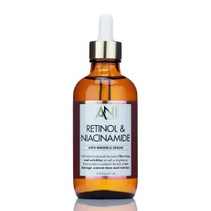 Retinol   Niacinamide Facial Serum Anti Aging Moisturizer Skin Care Booster For Face, Retinol Skincare Serum Reduces Appearance Of Wrinkles, Age Spots, & Fine Lines, Large 3.75 Fl Oz