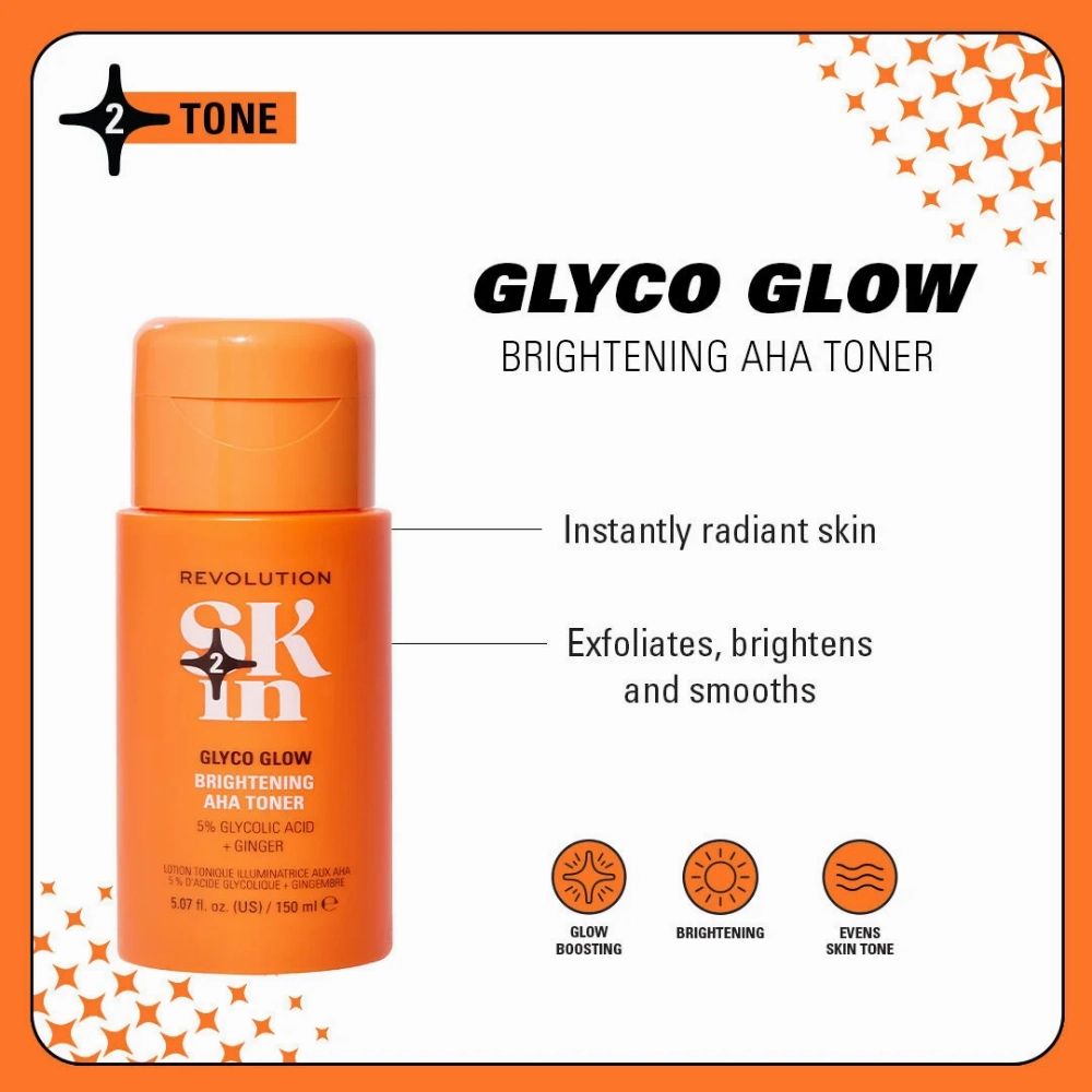 Revolution Skincare Glyco Glow Brightening Toner 150ml