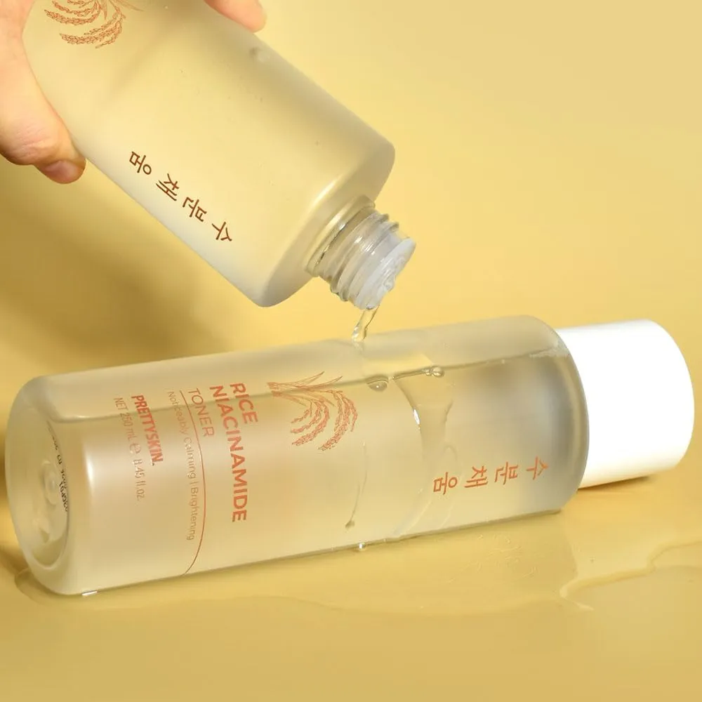 Rice Extract Daily Facial Toner for Sensitive Skin with Niacinamide - Hydrating, Non-Sticky - Skin Tone & Texture Care, Moisture Balance, Soothing 8.45fl.oz (250ml) (Rice Niacinamide)