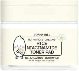Rice Niacinamide Facial Toner Pads