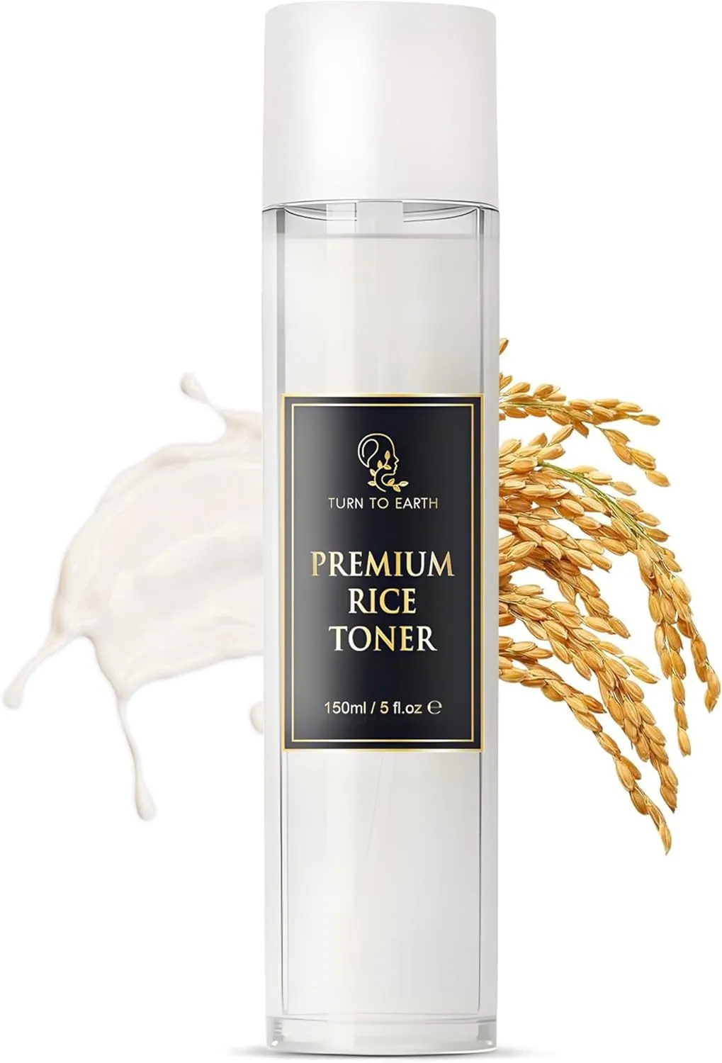 Rice Toner from Korean Rice, Milky Toner for Glowing, Hydrated Skin, Increased Collagen Production, Moisture Barrier for Glass Skin, Fragrance Free 5 Fl Oz