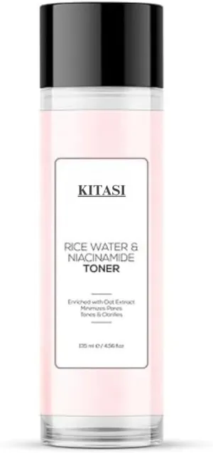 Rice Water & Niacinamide Face Toner, 135ml, Hydrating & Brightening, Pore Minimizing with Coconut Water & Aloe Vera
