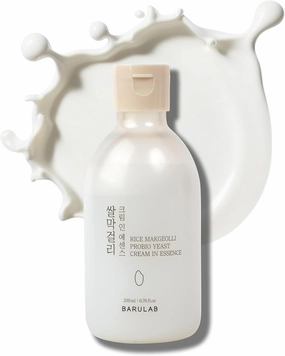 Rice Cream Milky Skin Essence Toner for Glowing Dewy Skin – Hydrating Korean Skincare with Rice Extract, Niacinamide, Ceramides, Panthenol, Lactobacillus Cruelty-Free 6.7 Fl Oz